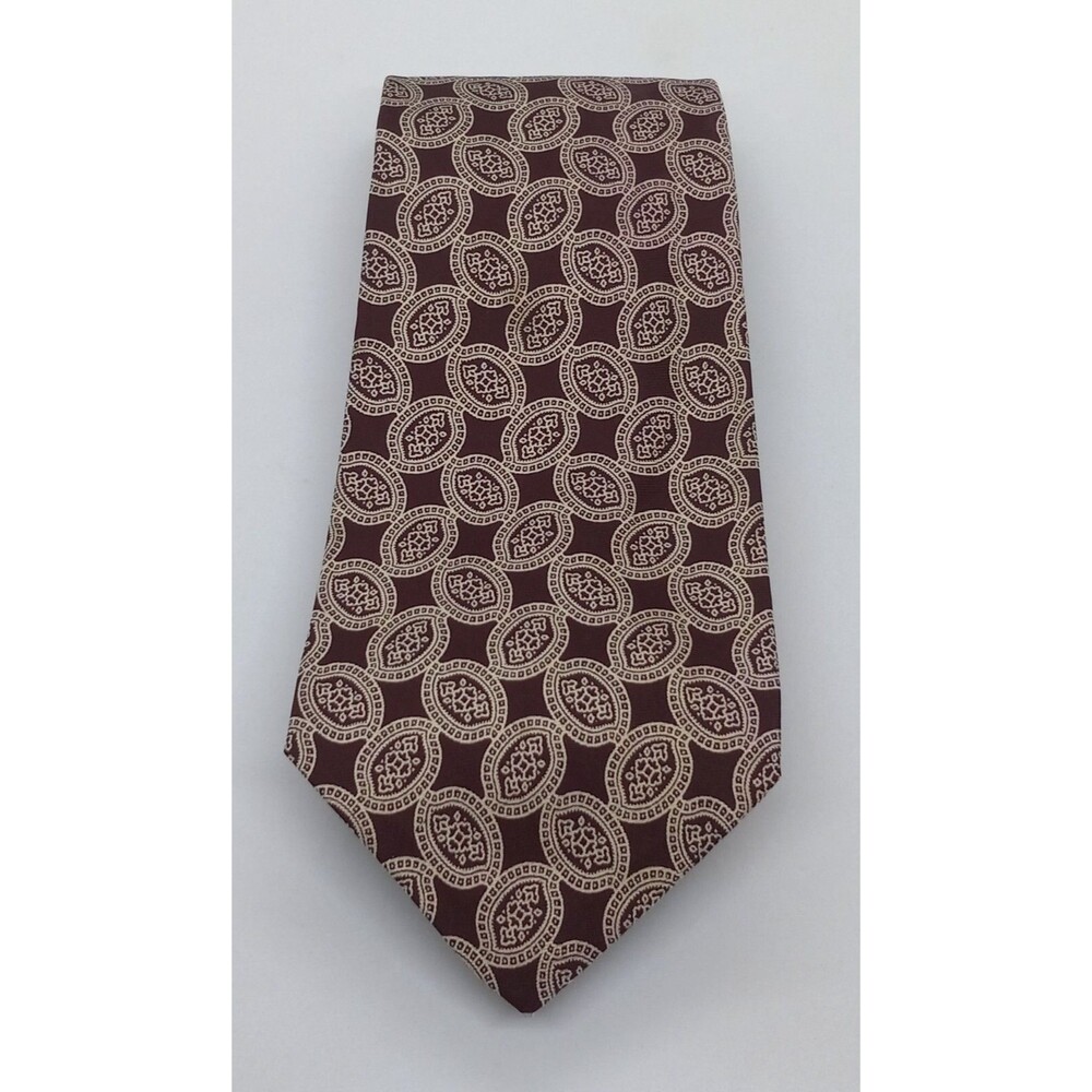 Polo Ralph Lauren Men's Tie. Dark Red Silk Designer Necktie. 57 x 3 5/8"  EUC